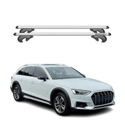 2017-2023 Audi A4 Allroad Roof Rack Cross Bars Silver Luggage Carrier 2 Pcs