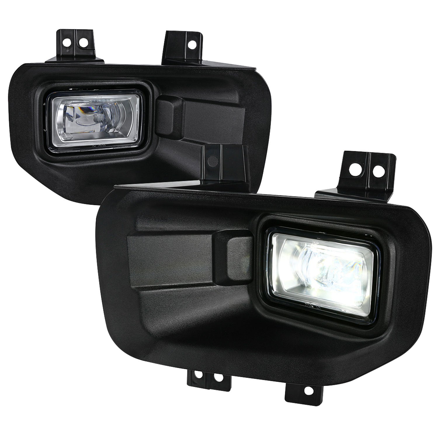 2015-2017 Ford F-150 6500K SMD LED Fog Lights Chrome Housing/Clear Lens