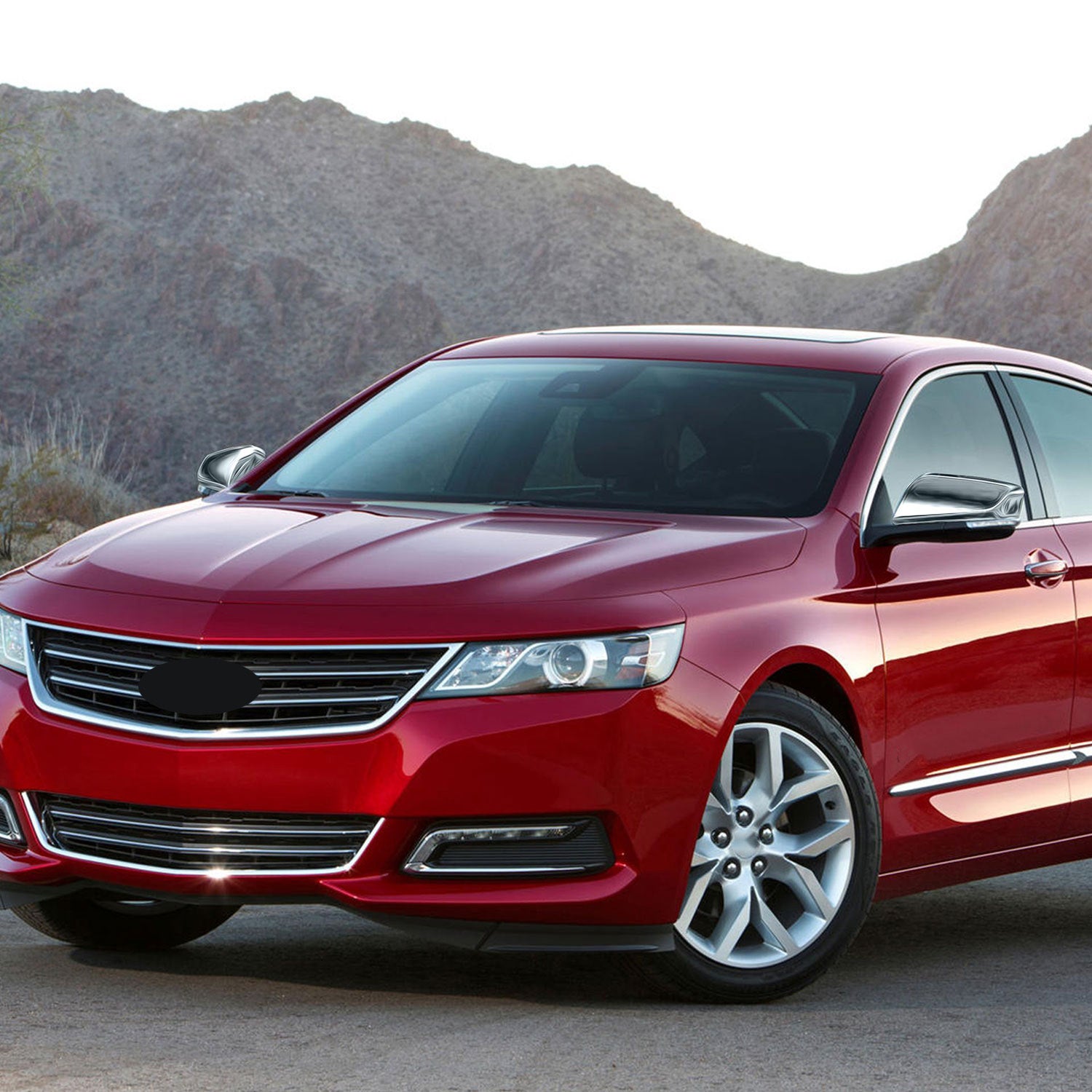 2013-2020 Chevrolet Impala Mirror Cover Caps Chrome 2Pcs ABS Plastic