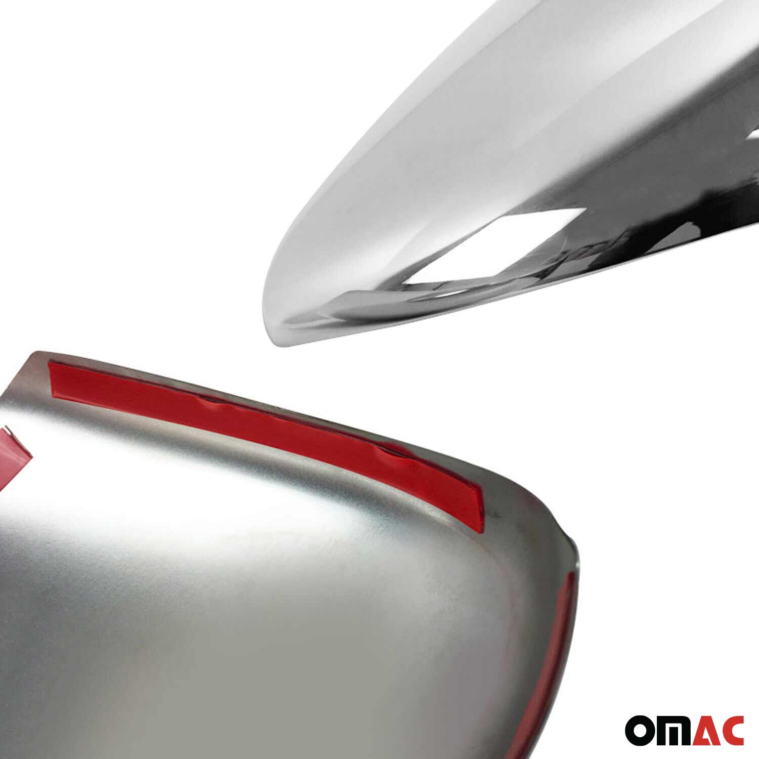 2011-2019 Ford Fiesta Side Mirror Cover Caps Stainless Steel Silver 2 Pcs