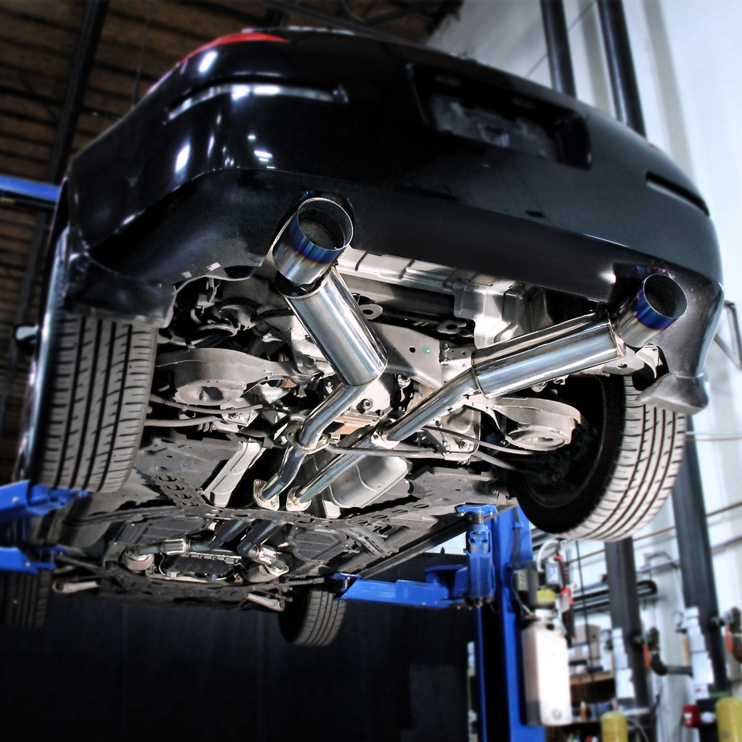 2003-2009 Nissan 350Z Coupe/Convertible Steel Dual Catback Exhaust Burnt Tips