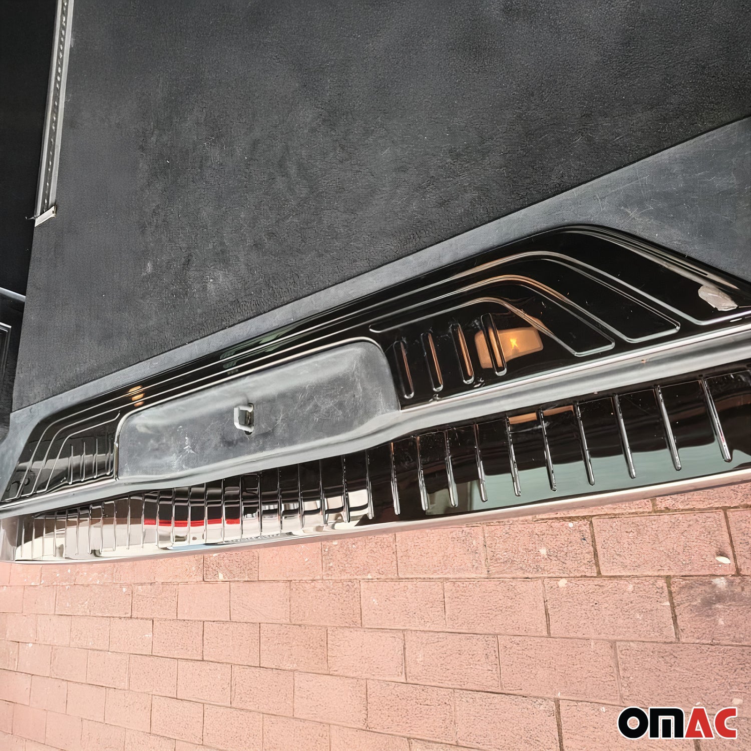 2016-2024 Mercedes Metris Trunk Sill Cover Bumper Guard Protector Stainless Steel Dark