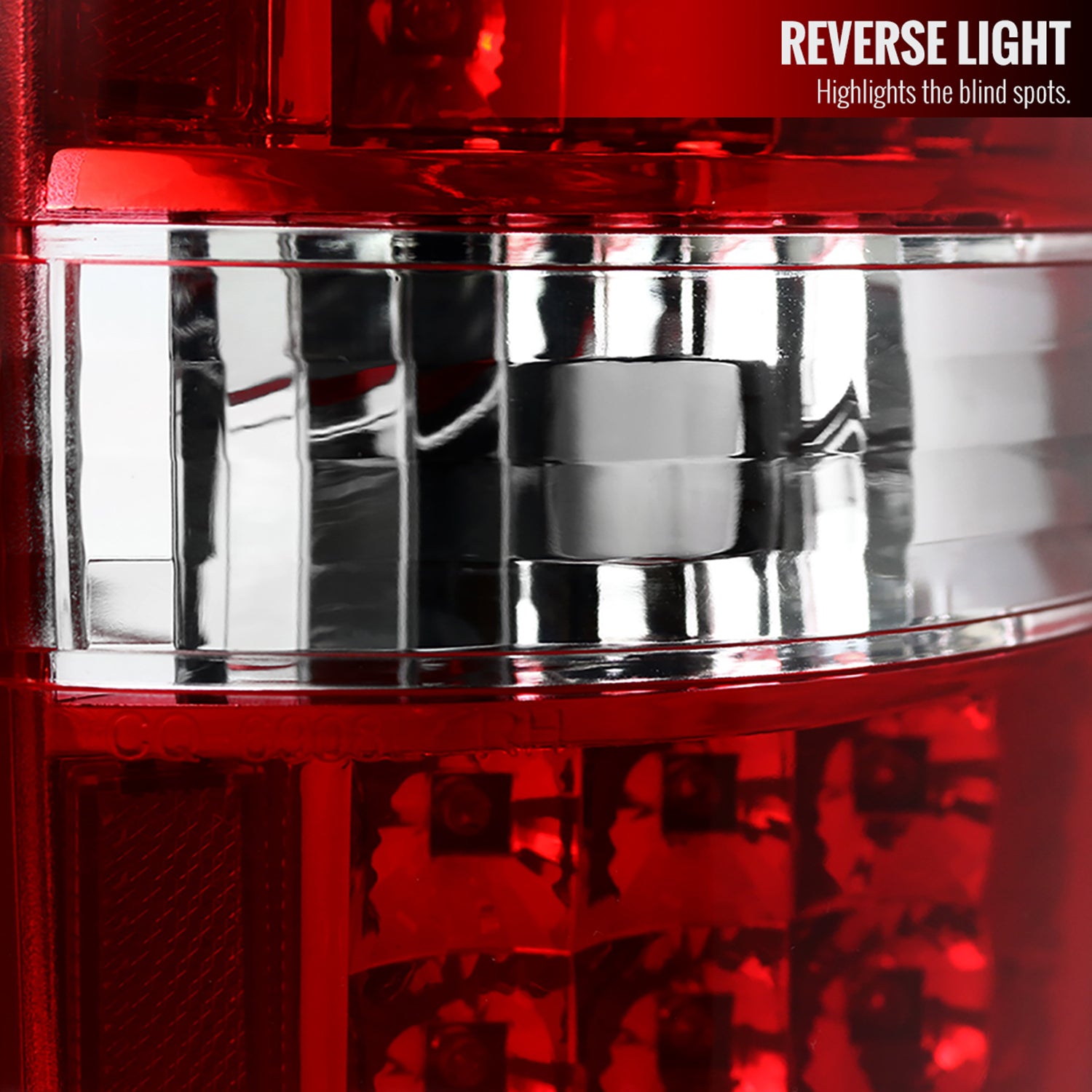 2009-2014 Ford F-150 LED Tail Lights - OZ Chrome Housing/Red Clear Lens