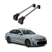 2021-2025 BMW 4 Series G22 Coupe Roof Rack Cross Bars Silver