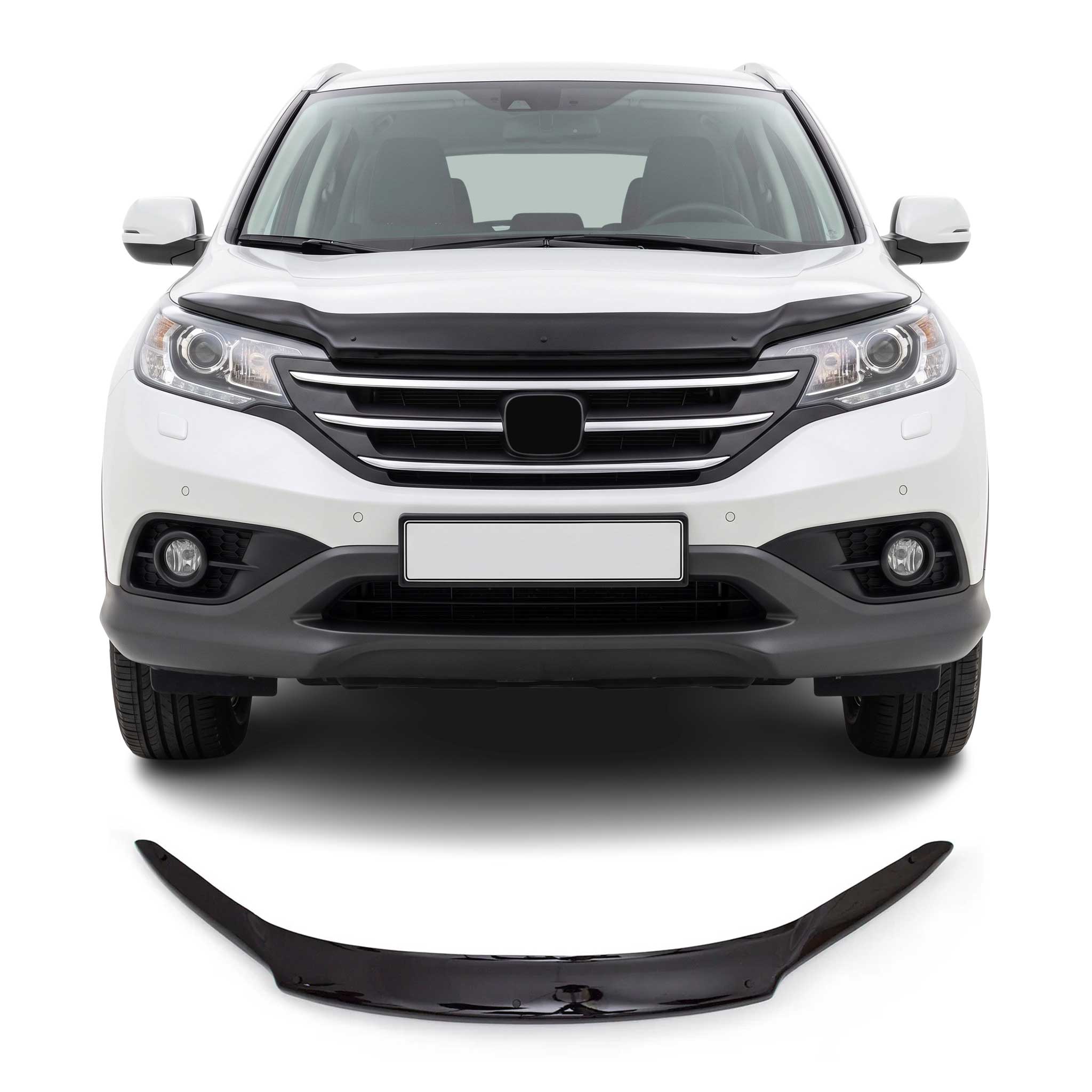2012-2016 Honda CR-V Front Bug Shield Hood Deflector 1 Pc Smoke