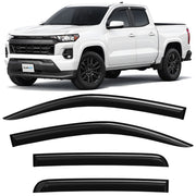 Clim Art Wind Deflectors for Chevrolet Colorado 2023-2026 Crew Cab Dark Smoke 4x