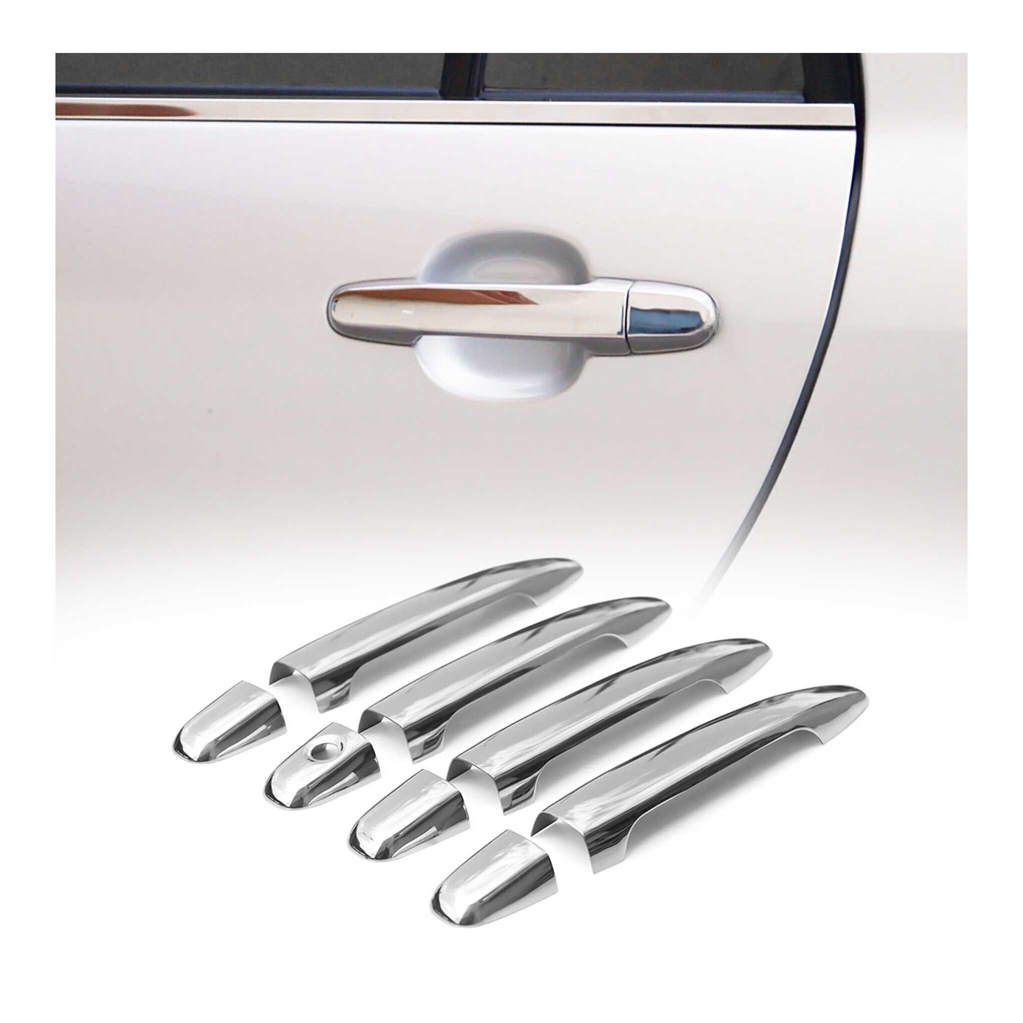 2005-2013 Toyota Highlander / Avalon Car Door Handle Cover Protector Stainless Steel 8 Pcs