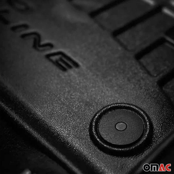OMAC Premium Floor Mats for for Mercedes Metris 2016-2024 TPE Rubber Black 3Pcs