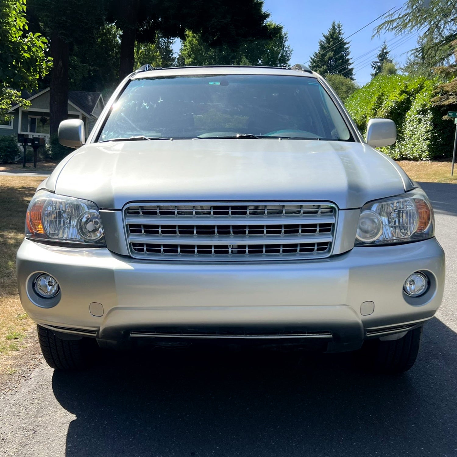 2004-2007 Toyota Highlander Factory Style Headlights Chrome/Clear Lens