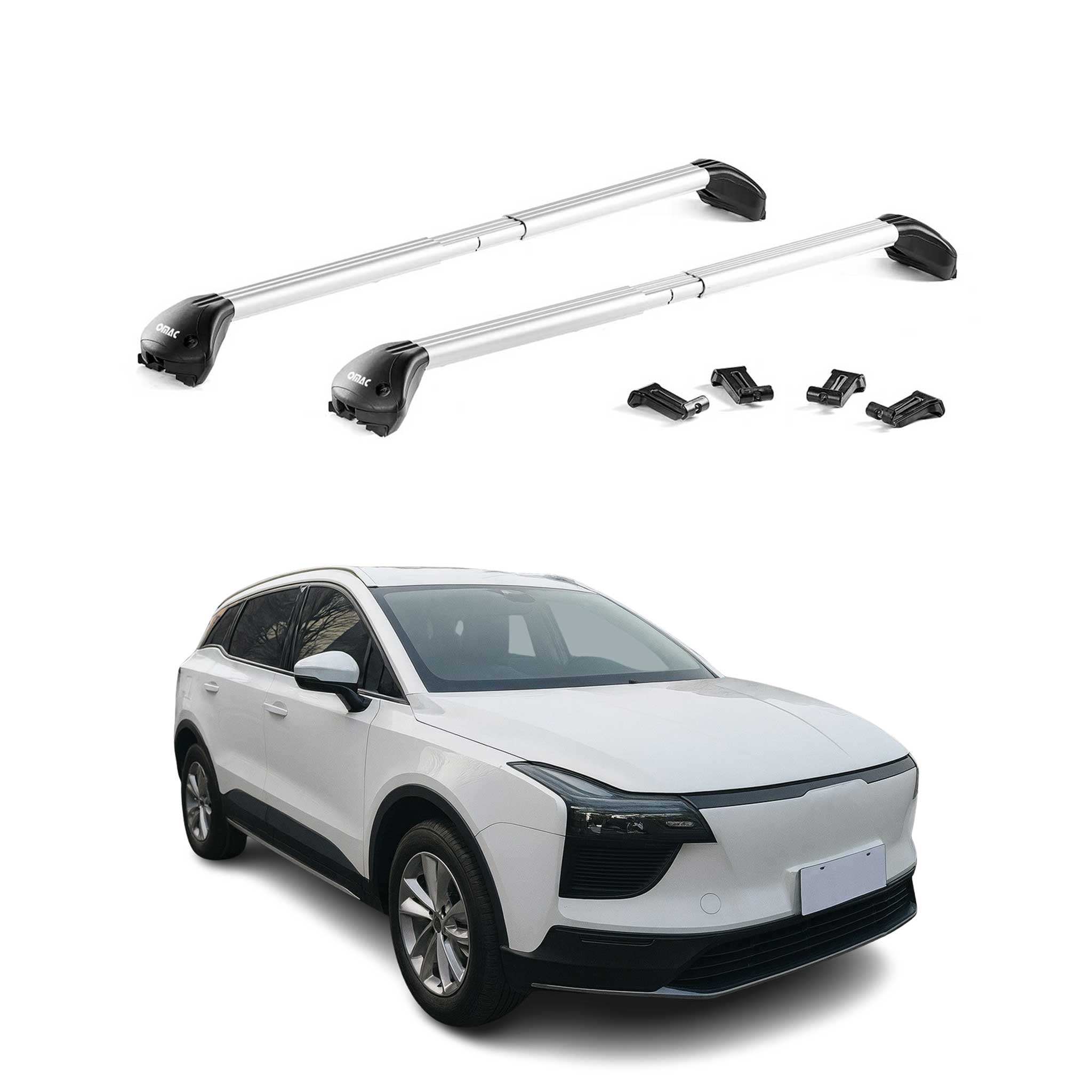 Roof Rack Luggage Carrier for Ford Focus Active 2019-2025 Alu Silver Grey 2x
