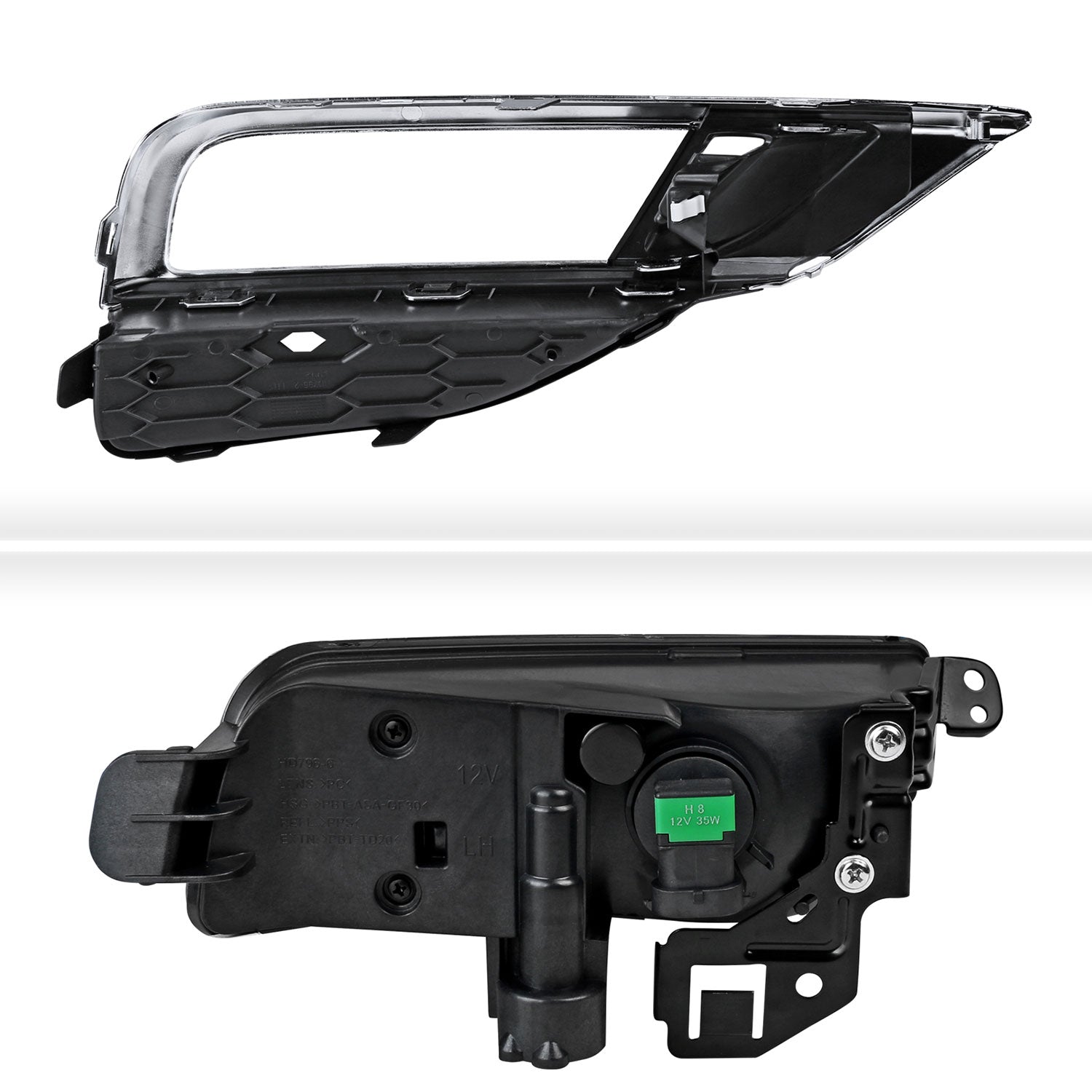 2015-2016 Honda CR-V 12V/35W H8 Fog Lights Kit Chrome Housing/Clear Lens