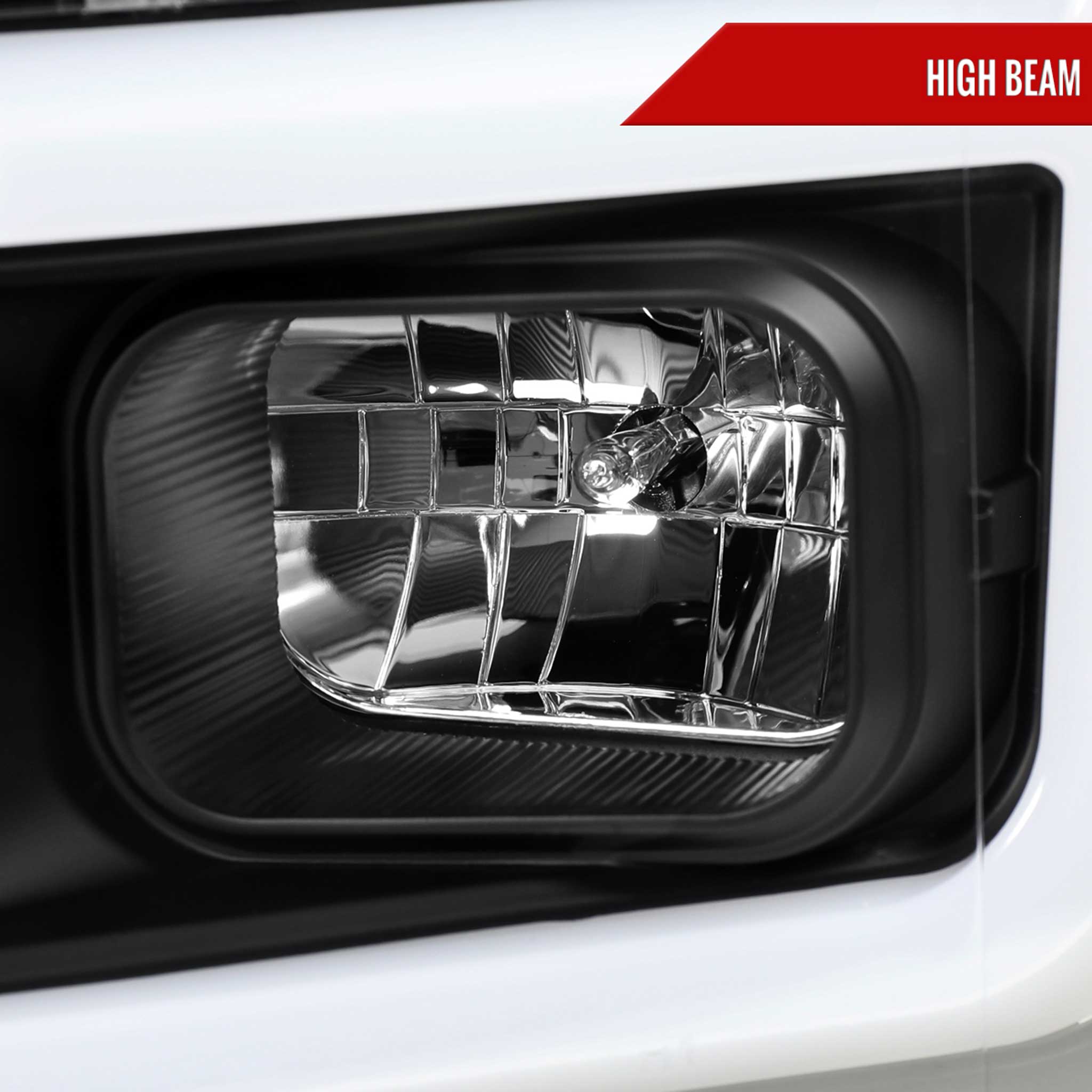 For Ford F-150 2018-2020 LED C Bar Projector Headlights Black Housing Clear Lens
