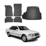 1995-2000 Mercedes C Class W202 Floor Mats & Cargo Liner Full Set All Weather