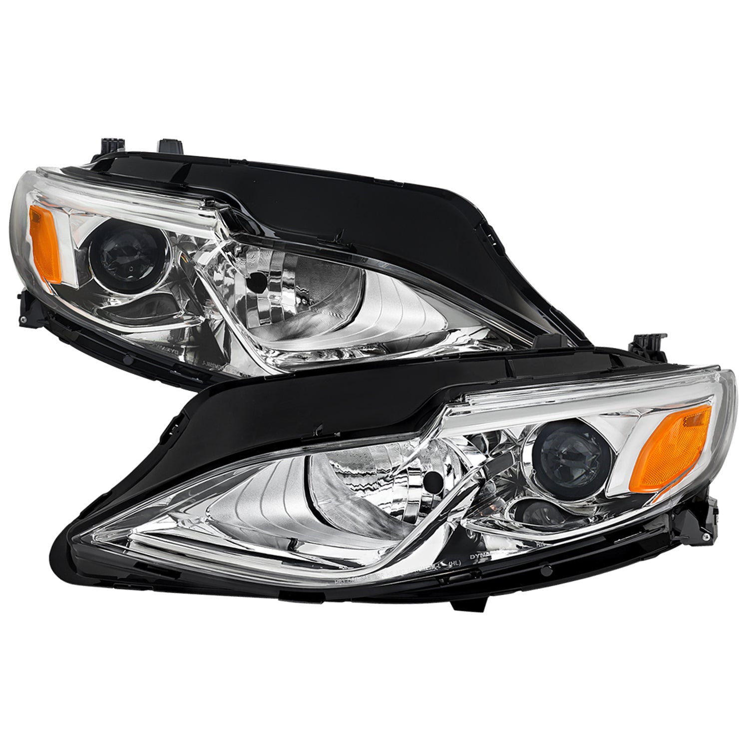 2019-2024 Chevy Malibu Factory Style Projector Headlights Chrome/Clear Lens