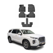 2020-2025 Hyundai Palisade Floor Mats Liners Full Set All Weather 7 Seats