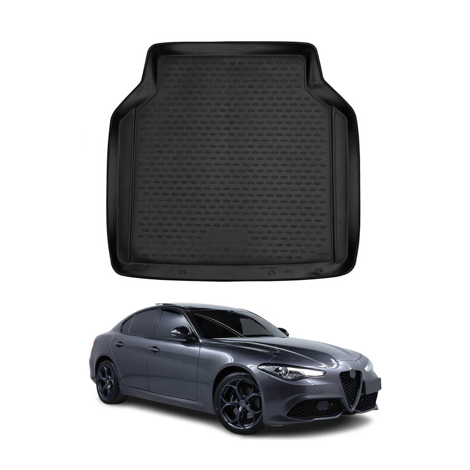 2017-2025 Alfa Romeo Giulia Cargo Liner Trunk Mat All Weather Black