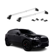 Roof Rack Cross Bars Luggage Carrier for Jaguar F-Pace 2017-2025 Alu Silver 2x