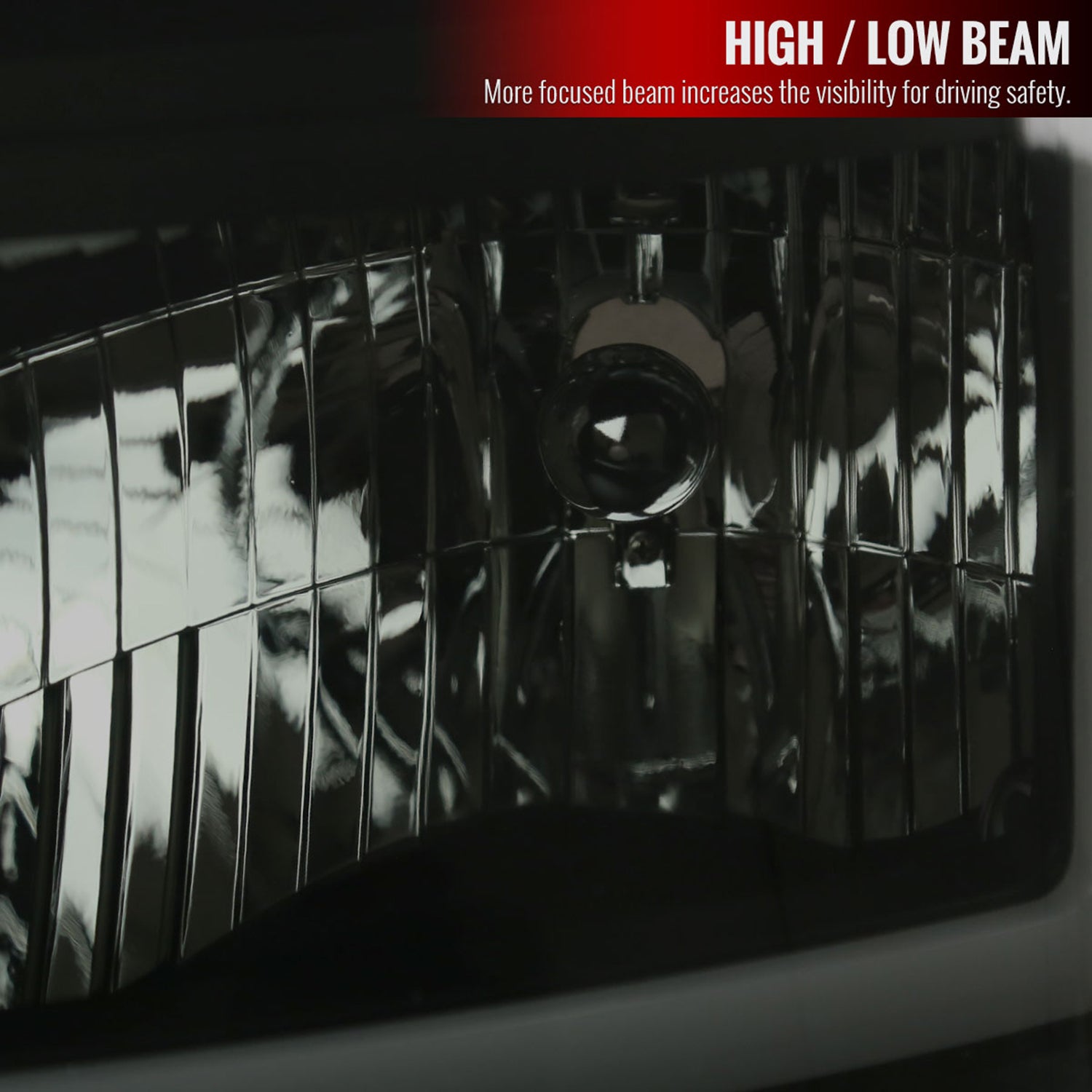 2011-2016 Ford F-250/350/450/550 Super Duty LED C-Bar Factory Headlights Black