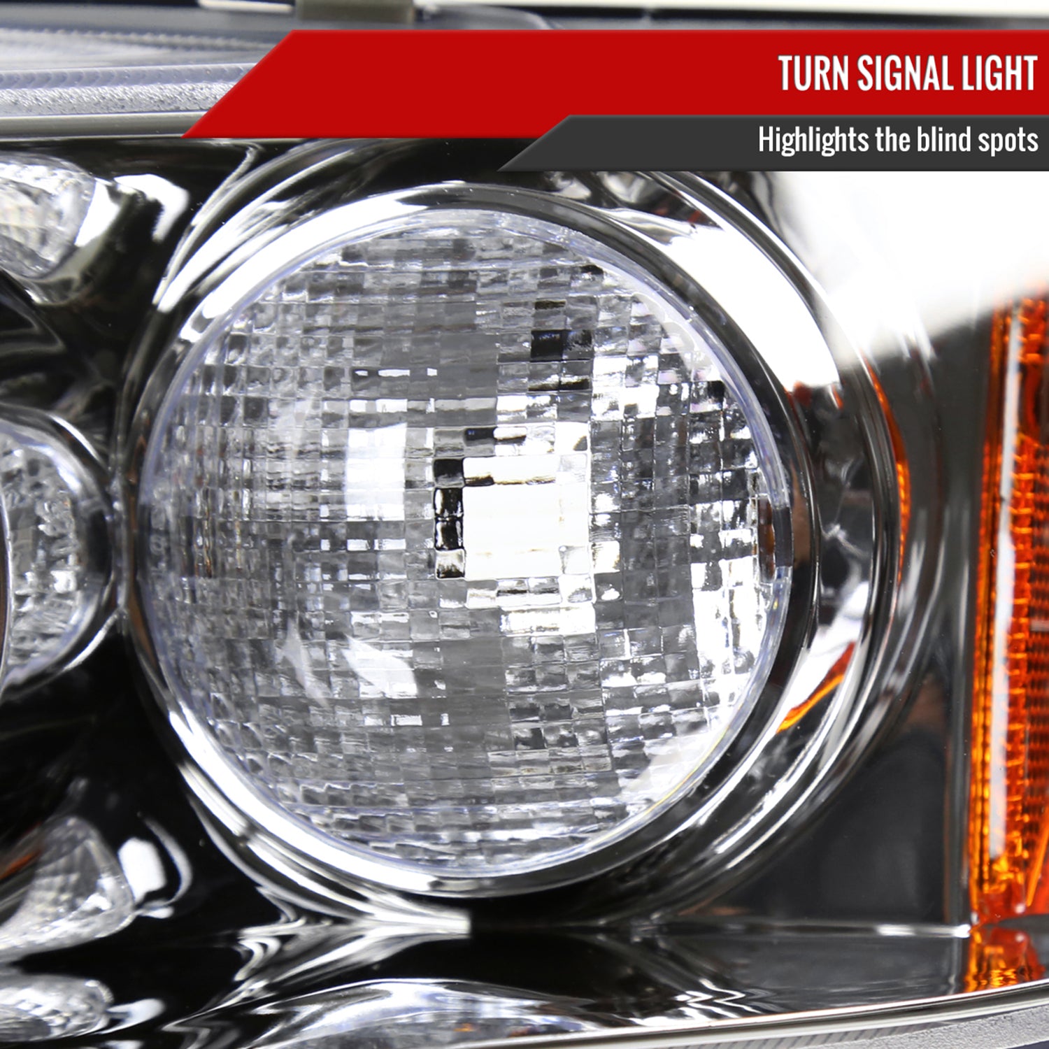 1994-1997 Honda Accord Dual Halo Projector Headlights Chrome/Clear Lens