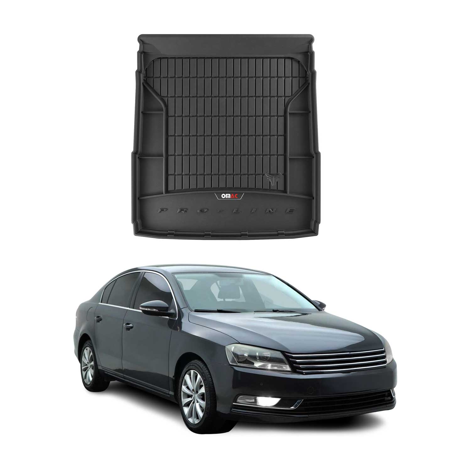 2012-2014 VW Passat B7 Sedan Premium Cargo Liner Trunk Mat All Weather Heavy Duty