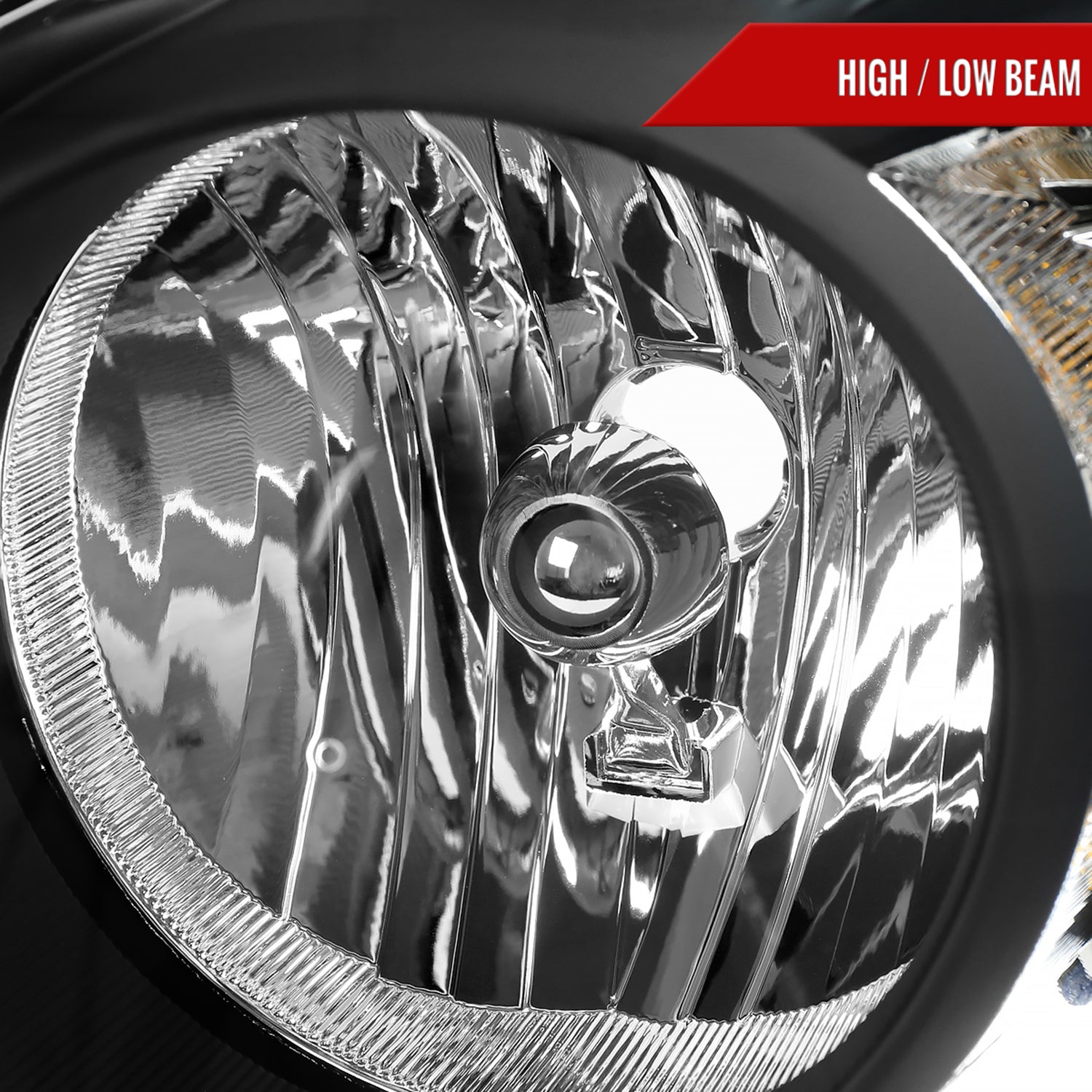 2004-2006 Dodge Durango Factory Style Headlights Matte Black/Clear Lens