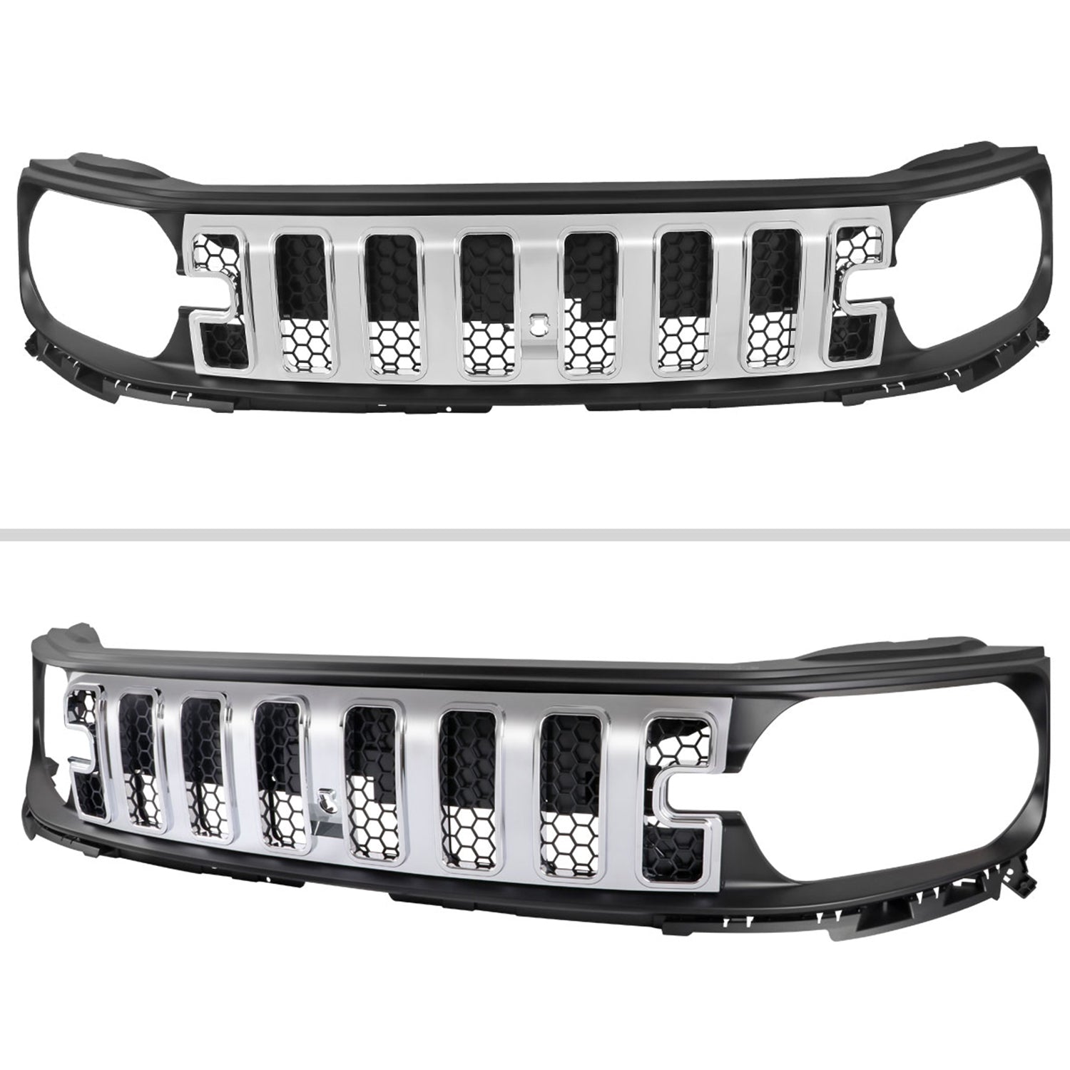 2021-2023 Ford Bronco Sport Chrome Mesh Hood Replacement Grille