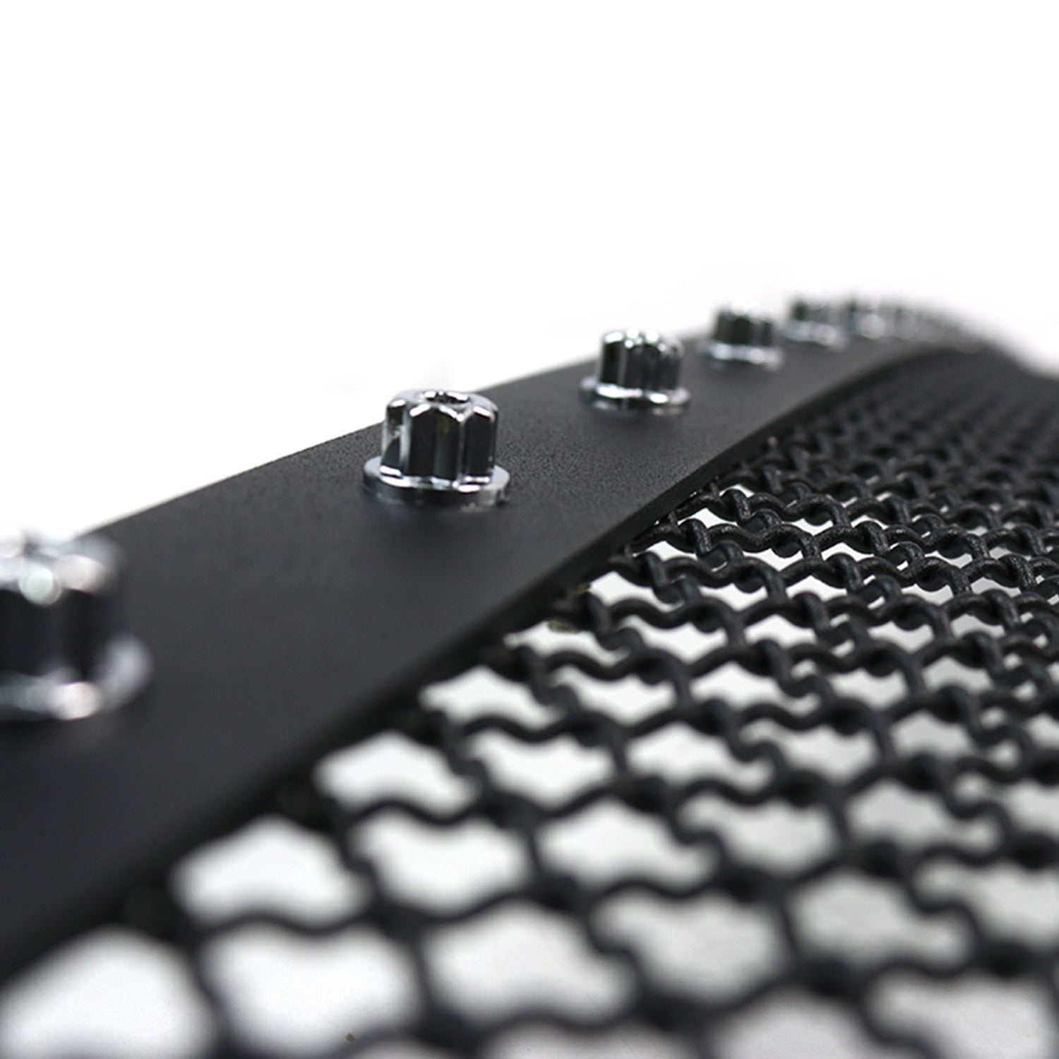 2012-2015 Toyota Tacoma Rivet Style Black Stainless Steel Mesh Grille Insert