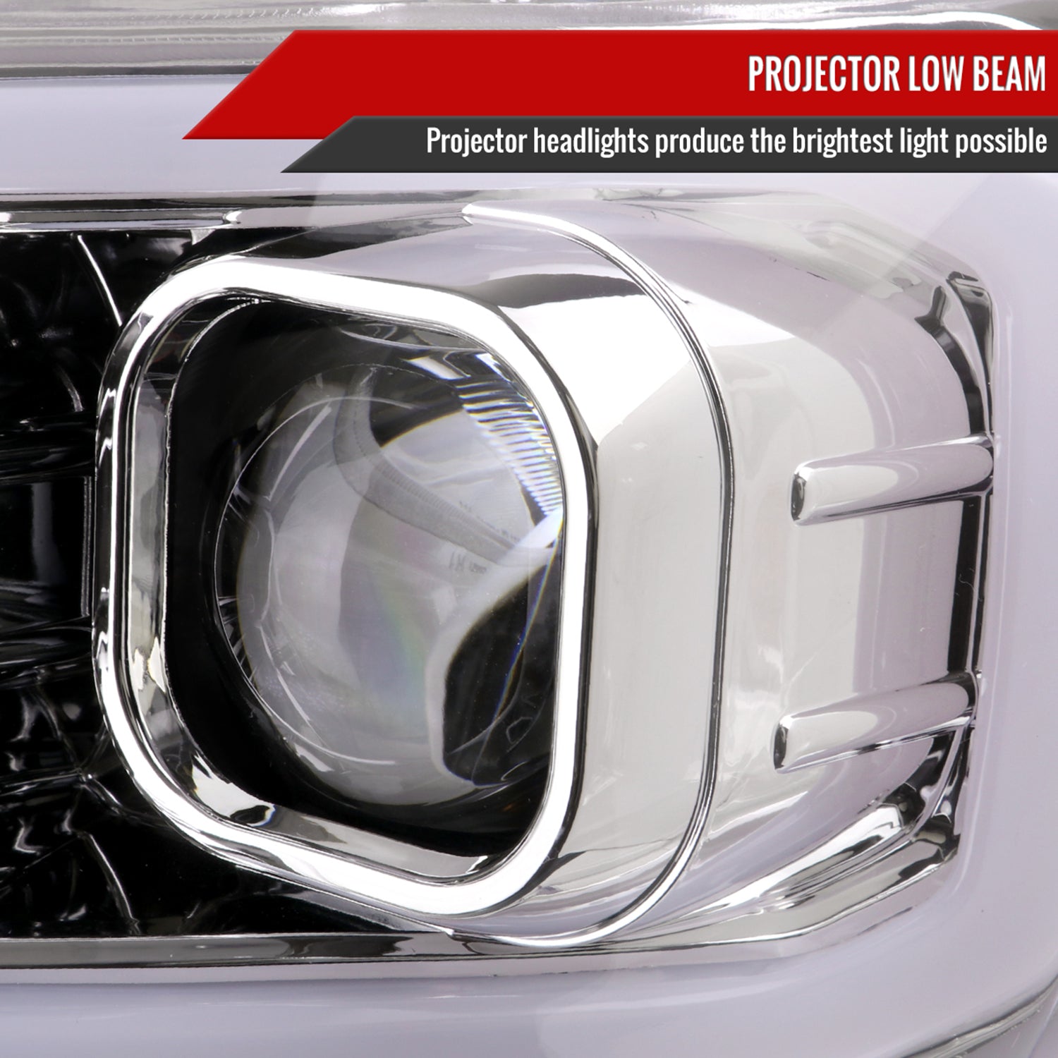 2016-2023 Toyota Tacoma Switchback LED C-Bar Projector Headlights Chrome/Clear