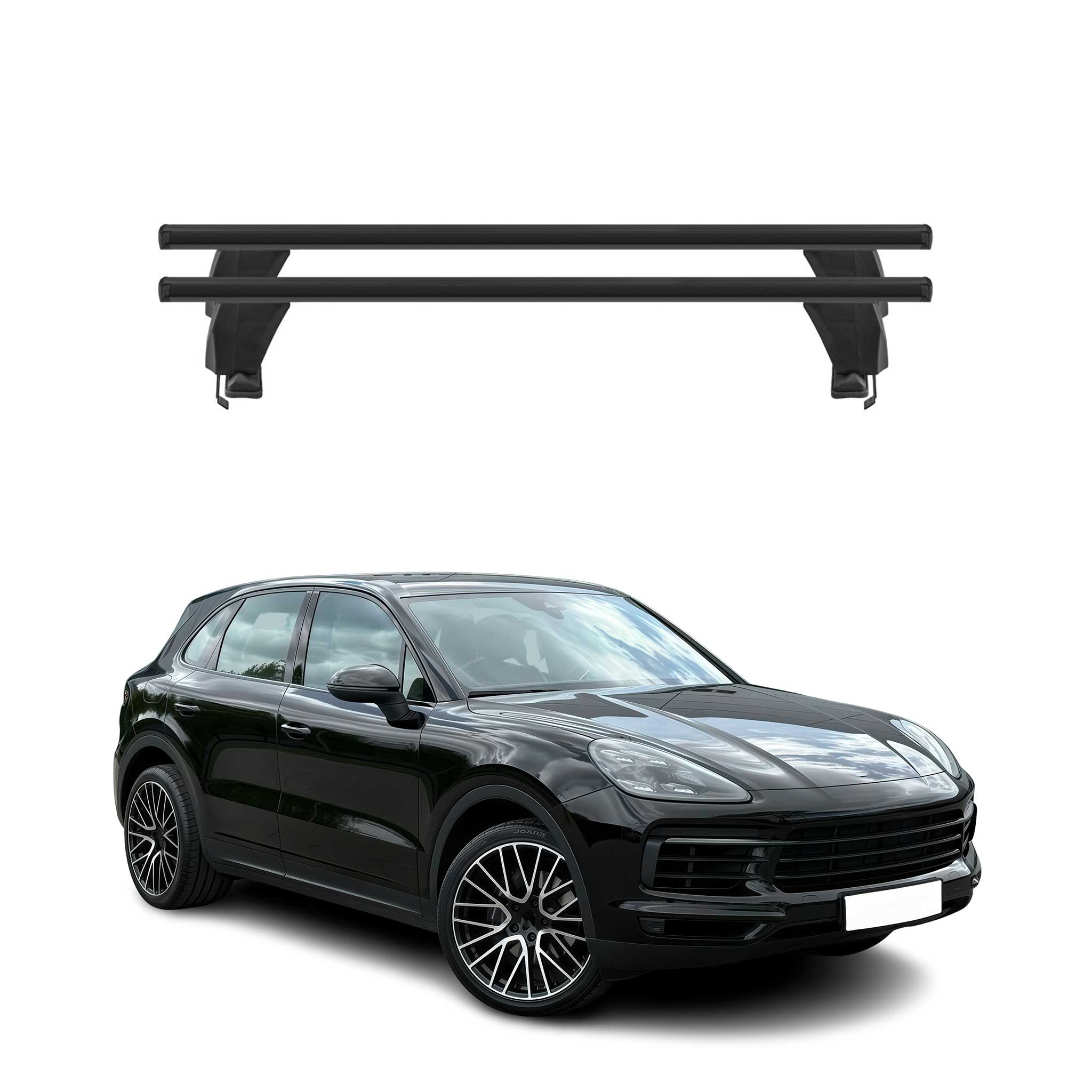 2019-2026 Porsche Cayenne Roof Rack Cross Bars Black