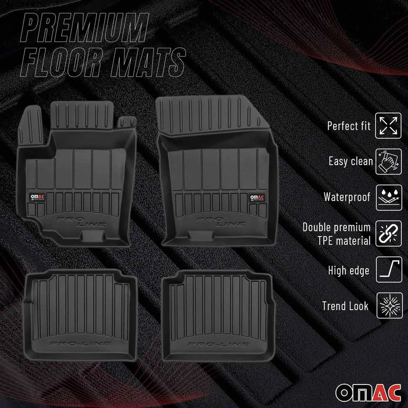 2014-2021 Suzuki SX4 S-Cross Premium Floor Mats Liners Full Set All Weather Heavy Duty