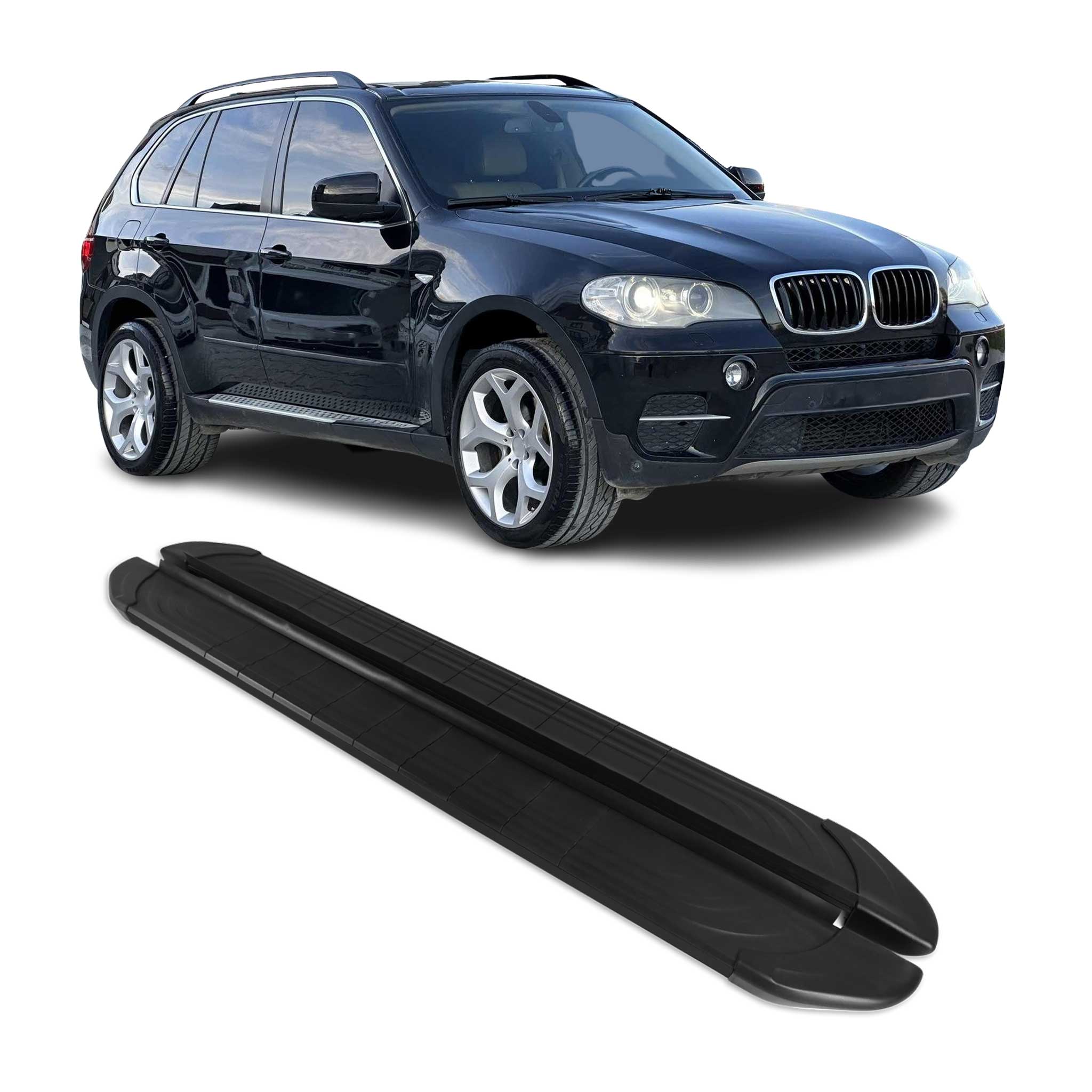 2007-2013 BMW X5 E70 Running Boards Side Steps Black
