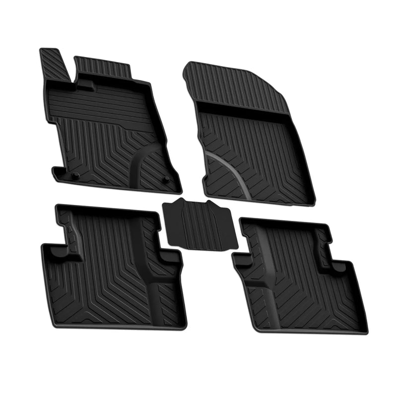 2012-2015 Honda Civic Sedan Floor Mats Liners Full Set All Weather Black