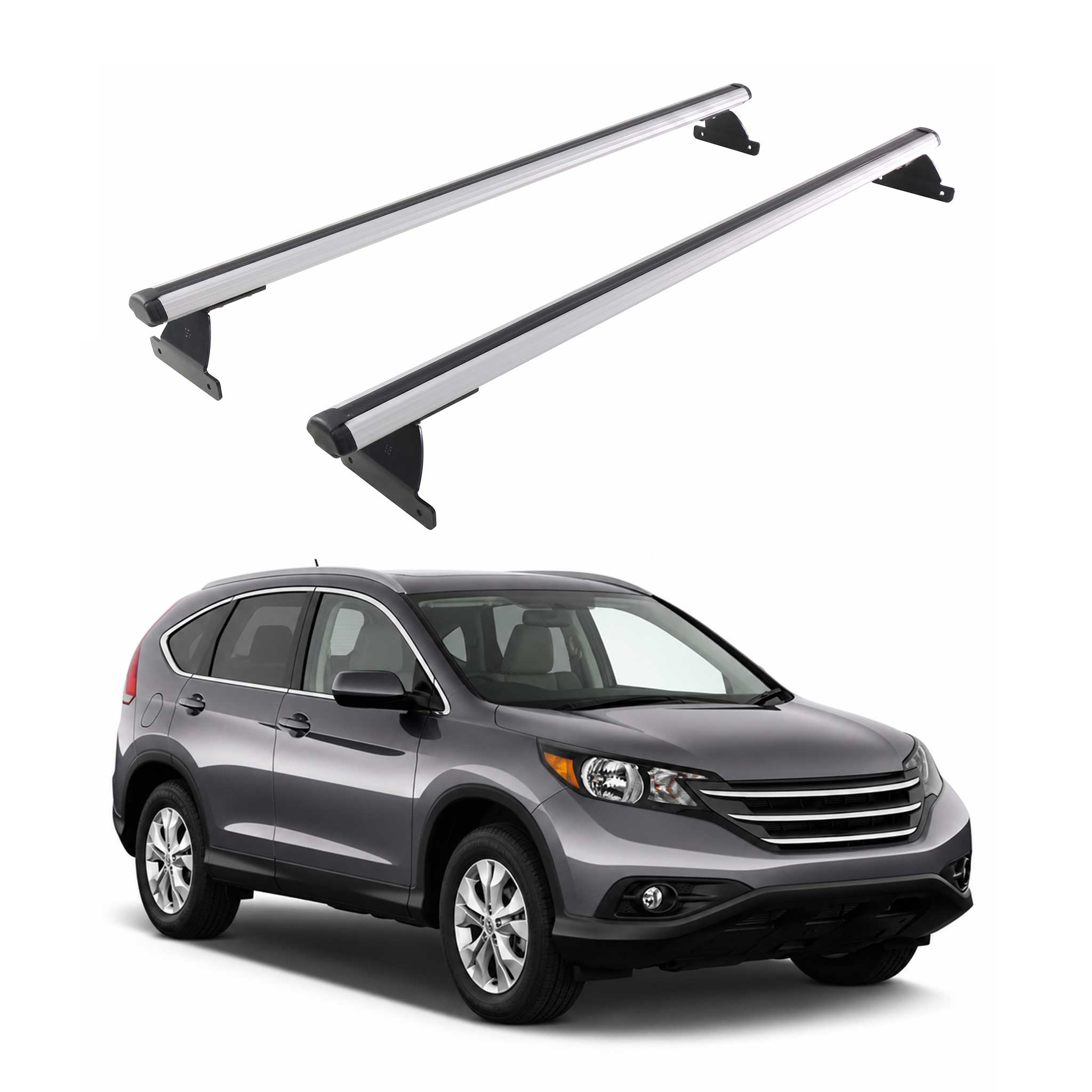 2012-2016 Honda CR-V Roof Rack Cross Bars Silver