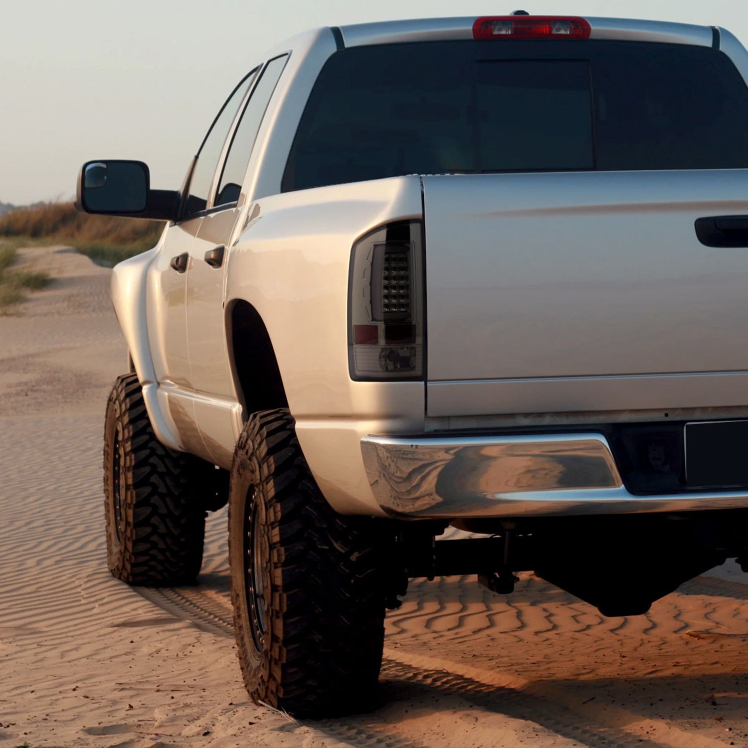 2002-2006 Dodge RAM 1500 2500 3500 LED Tail Lights -G2 Chrome/Smoke Lens