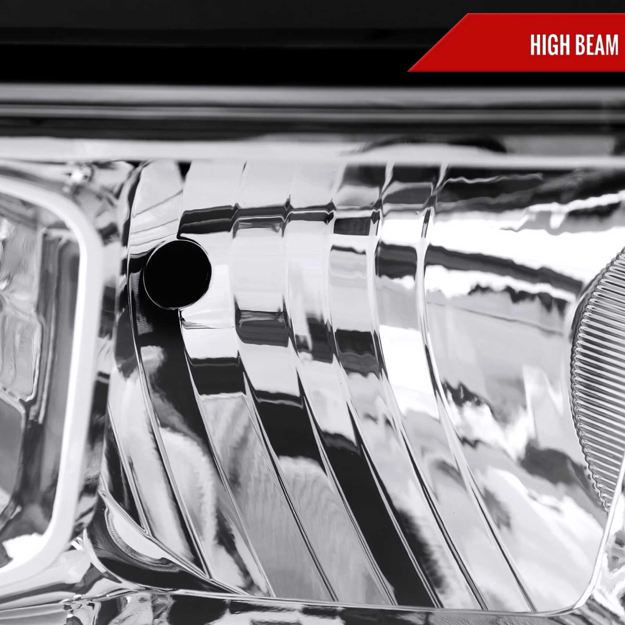 For Dodge RAM 2500 3500 2019-2024 Factory Style Crystal Headlight Passenger Side Only Chrome Housing Clear Lens