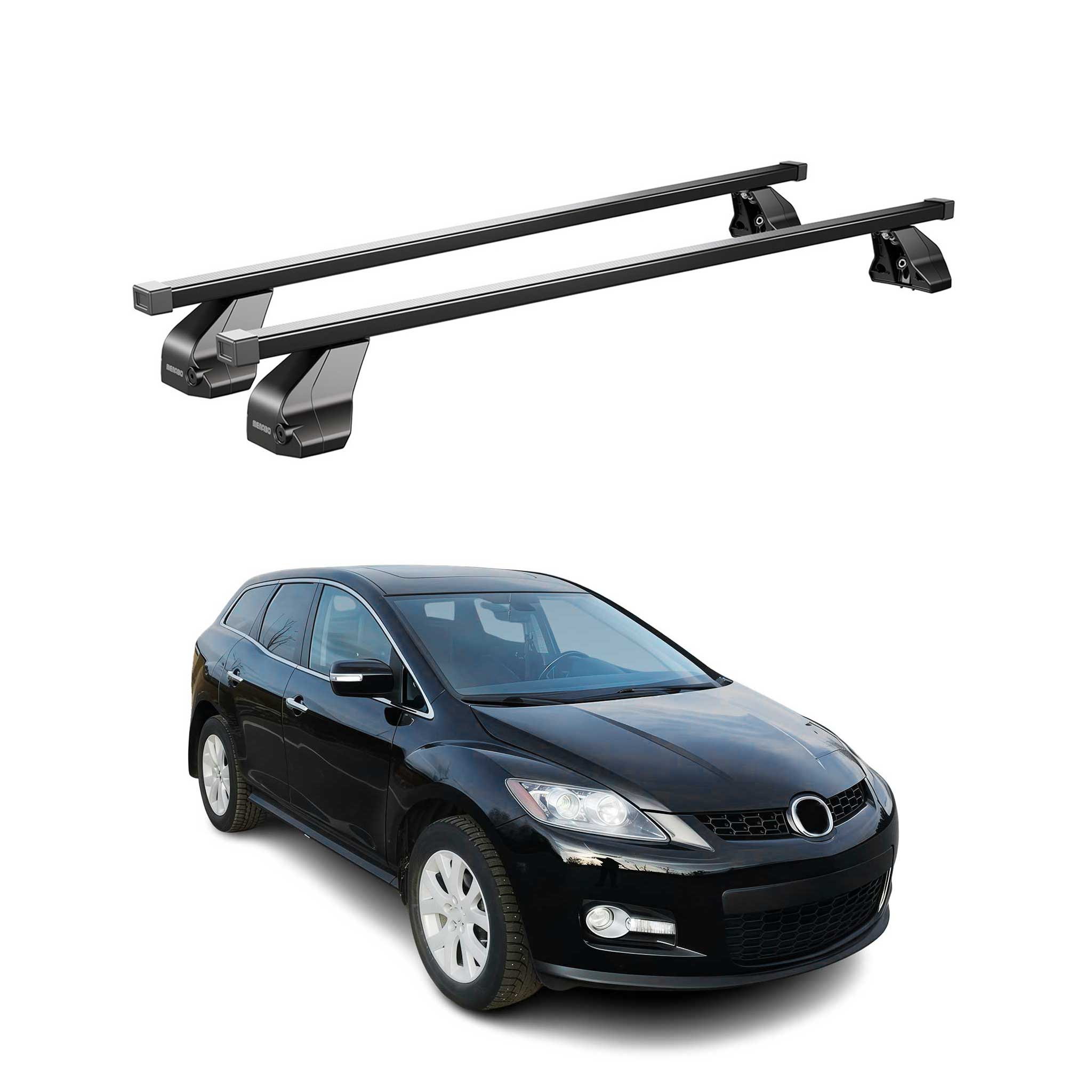 2007-2012 Mazda CX-7 Roof Rack Cross Bars Black