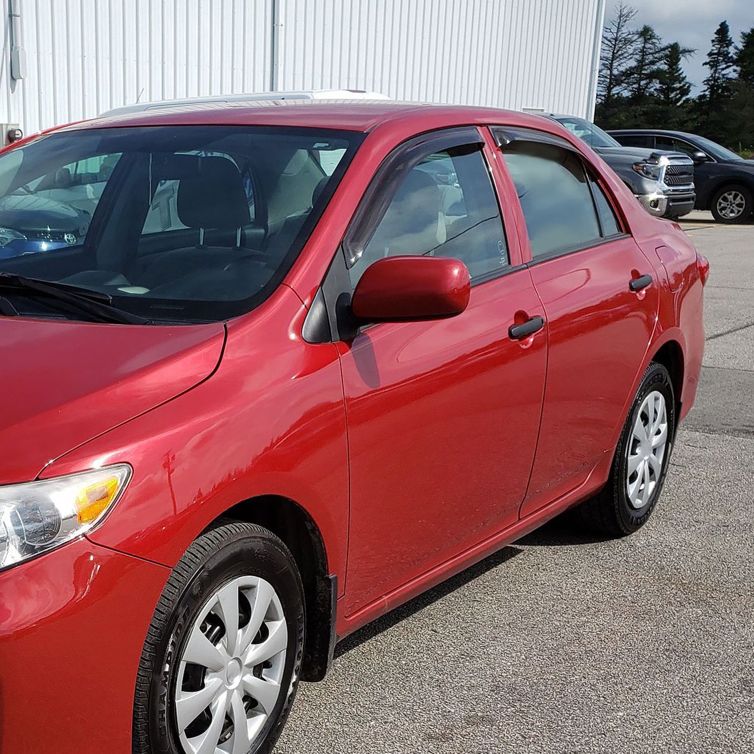 2009-2013 Toyota Corolla Window Visor Vent Rain Guard Deflector Acrylic 4PC