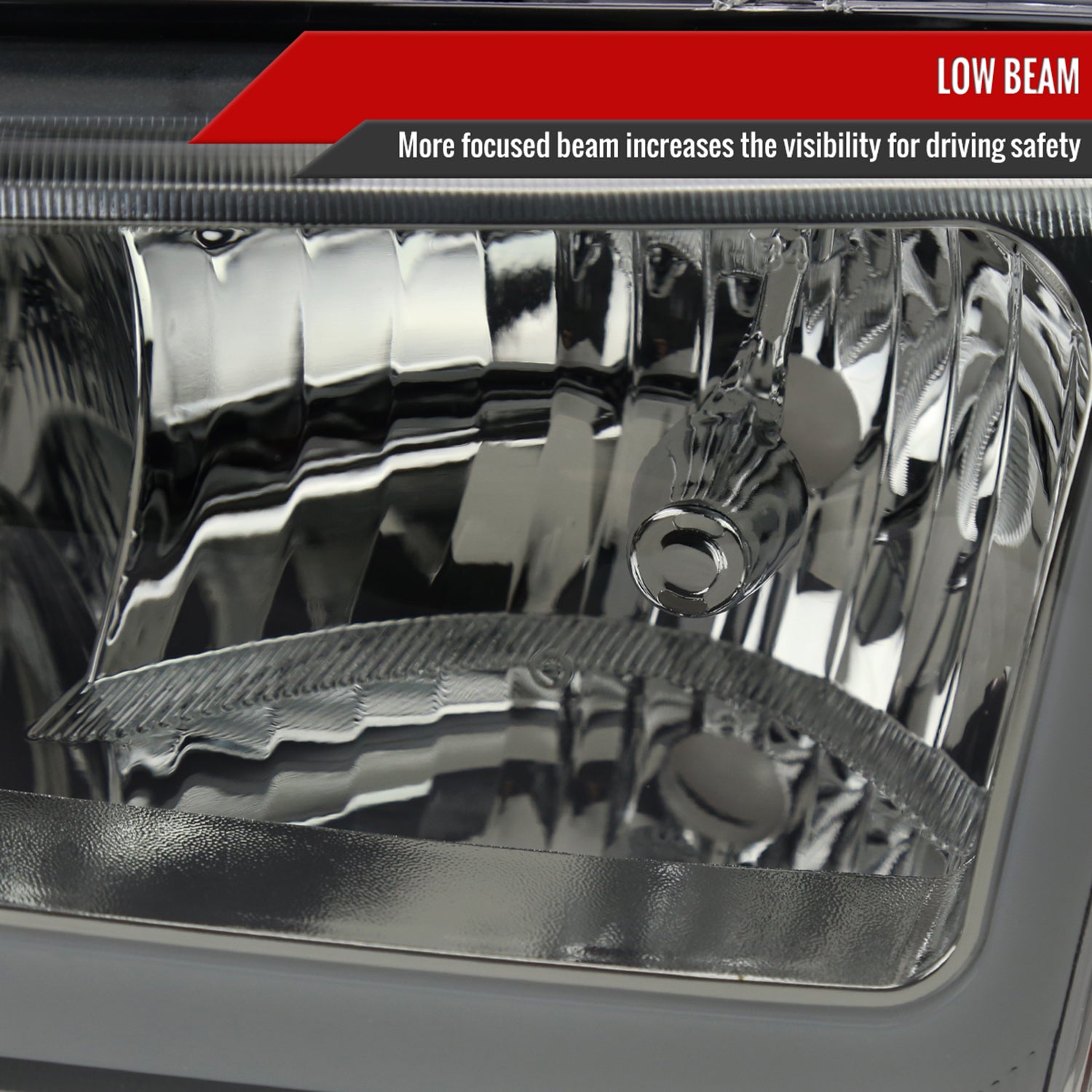 2003-2007 Chevy Silverado /02-2006 Avalanche LED Bar Headlights Chrome Smoke