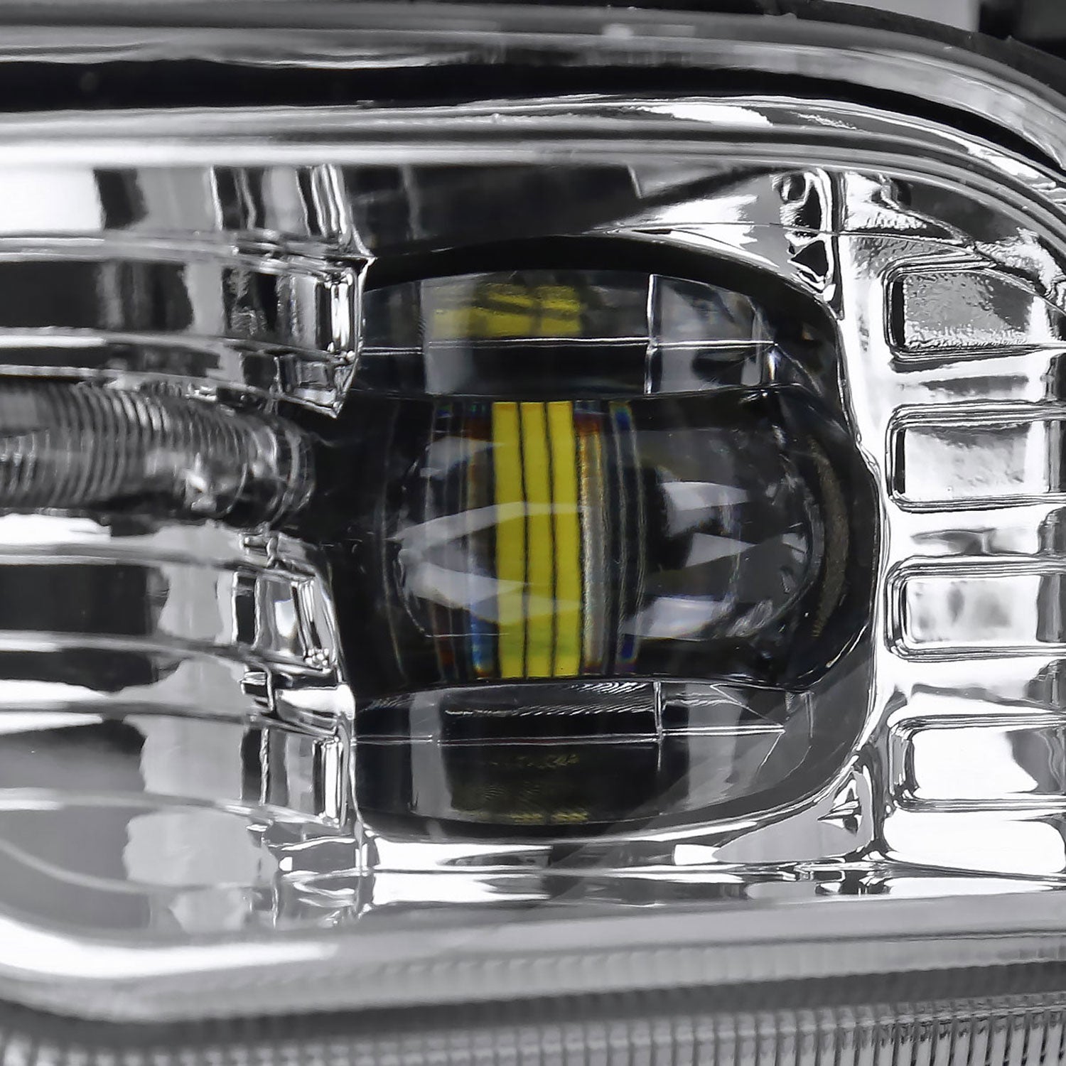 2018-2019 Ford Explorer LED Fog Lights Kit Chrome Housing/Clear Lens