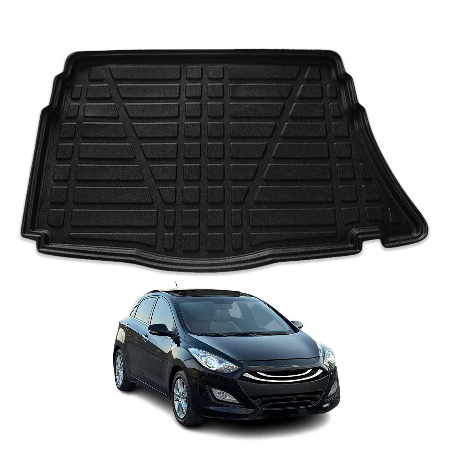 2013-2017 Hyundai Elantra GT Cargo Liner Trunk Mat All Weather Black
