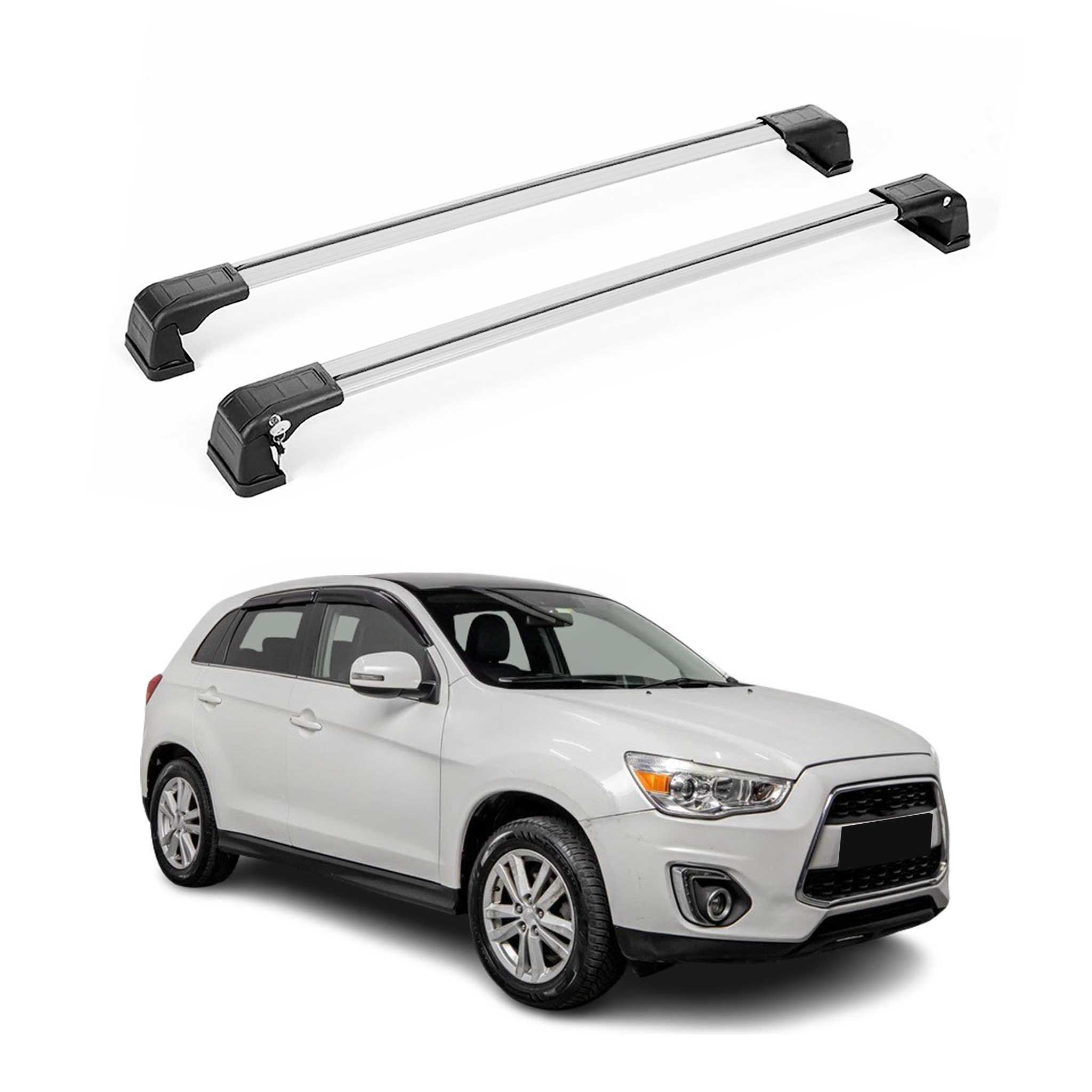 2011-2024 Mitsubishi Outlander Sport Roof Rack Cross Bars Silver