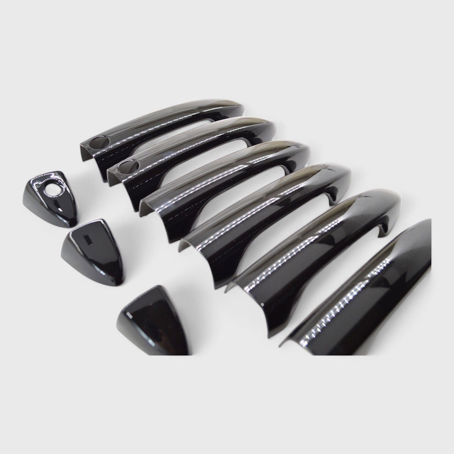 2017-2025 Honda Ridgeline Door Handle Cover Gloss Black 10Pcs ABS Plastic