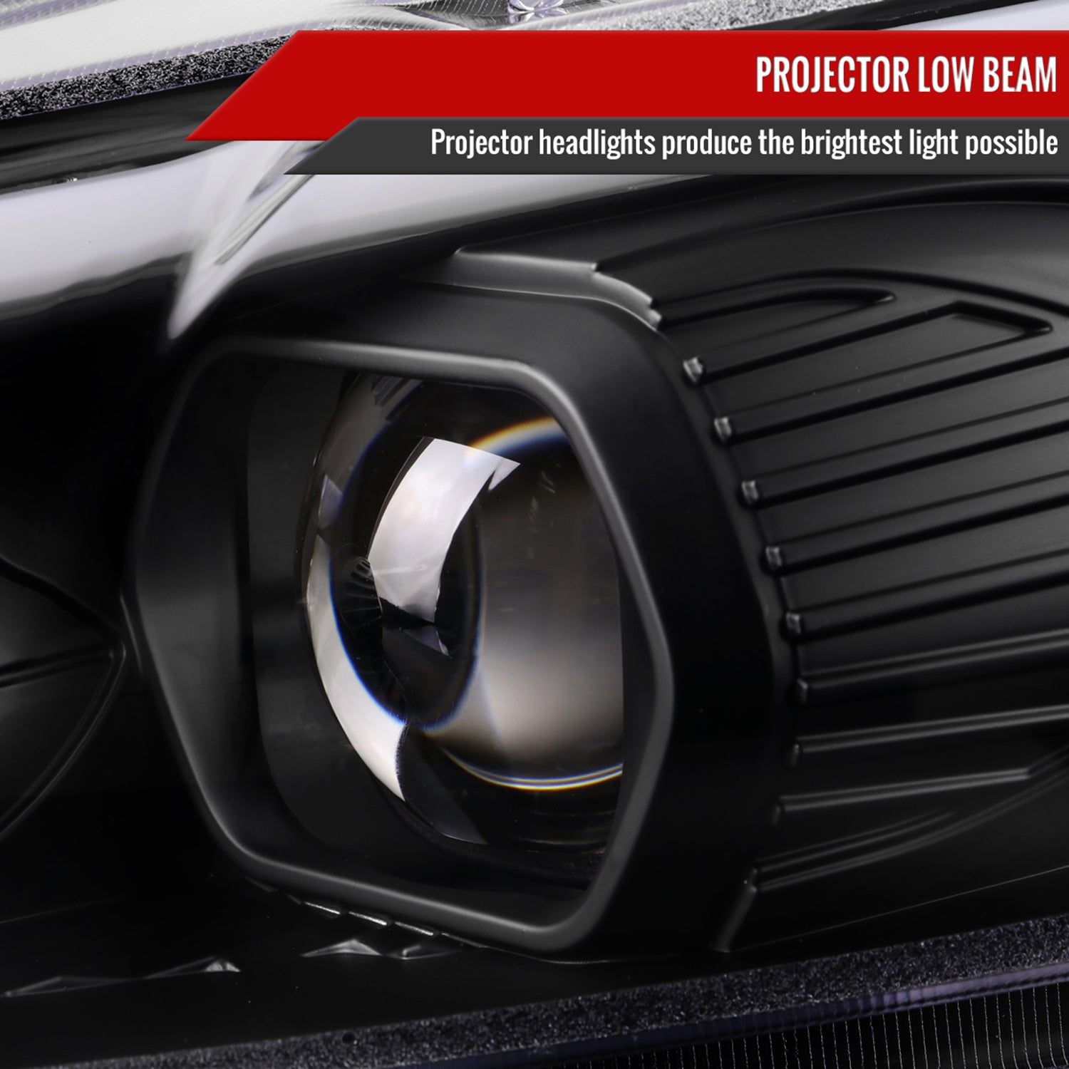 2013-2016 Ford Fusion Sequential Turn Signal Projector Headlights Matt Black