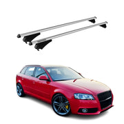2006-2013 Audi A3 Sportback Roof Rack Cross Bars Black Luggage Carrier 2 Pcs