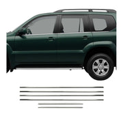 2003-2009 Toyota Land Cruiser Prado Window Molding Trim Streamer Stainless Steel 6x