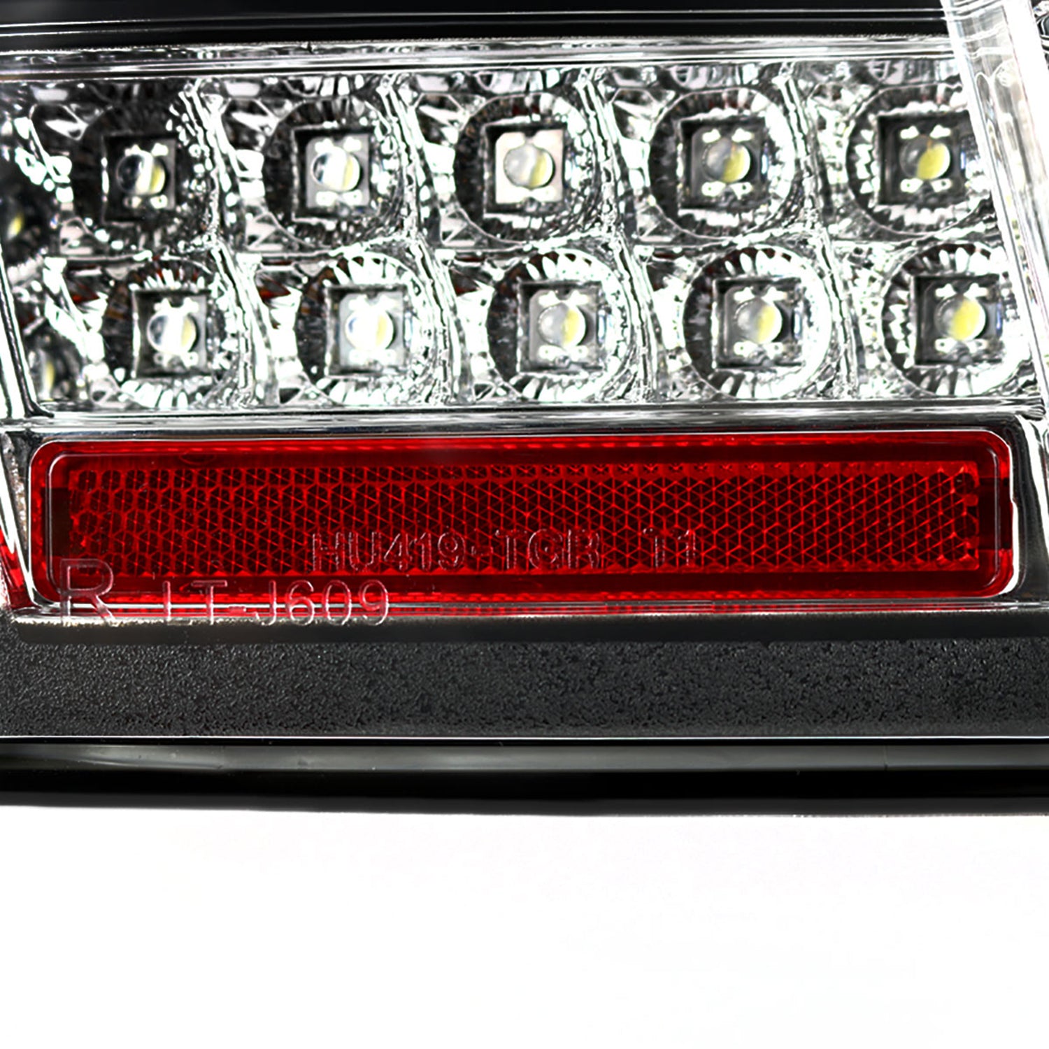 1999-2004 Ford Mustang Sequential LED Tail Lights Matte Black/Clear Lens