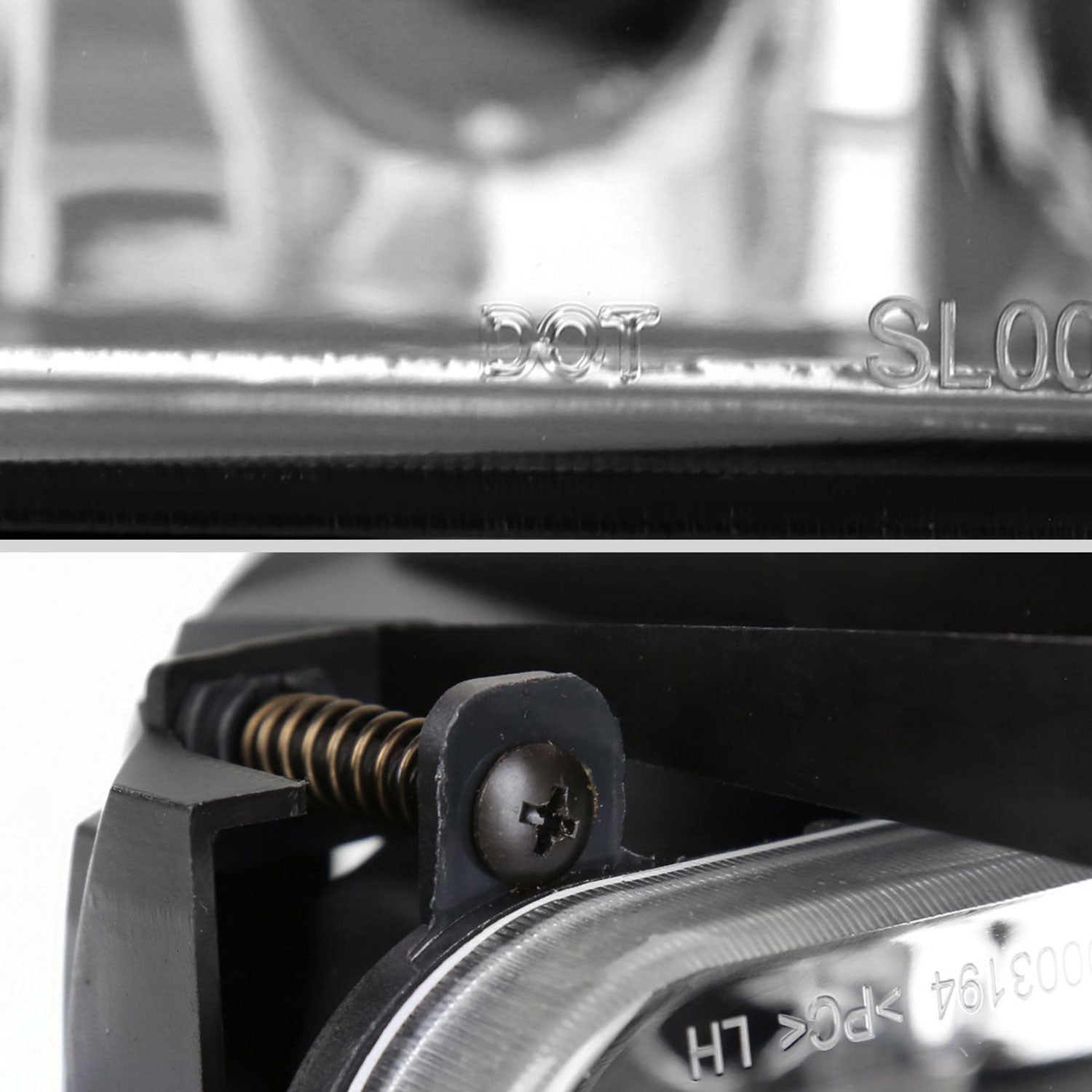 1999-2004 Ford Mustang 899 Fog Lights Kit Switch & Wiring Harness Chrome/Clear