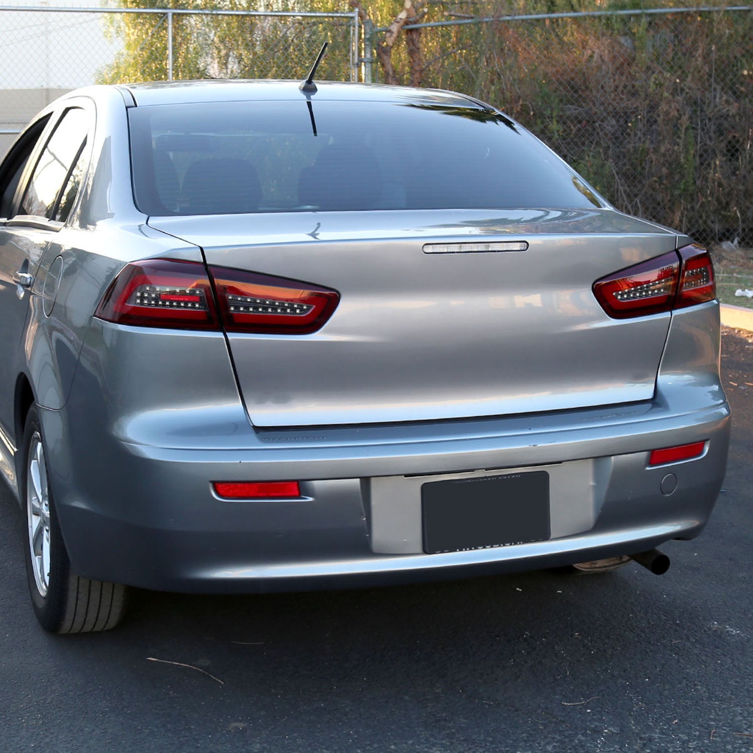 2008-2017 Mitsubishi Lancer / Lancer EVO X Red Bar LED Tail Lights Black/Red