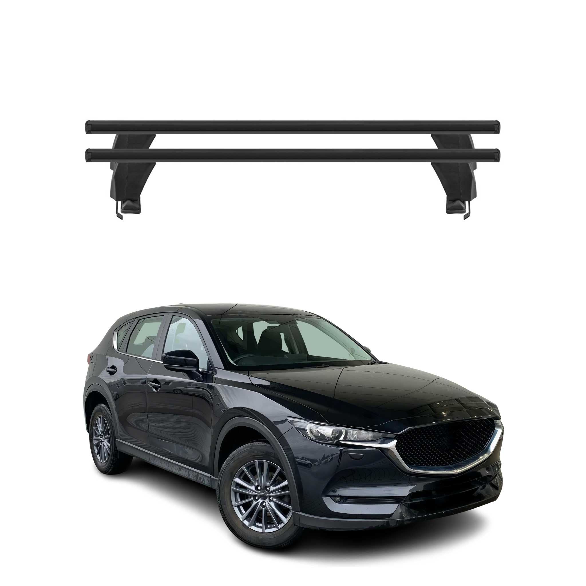 2017-2025 Mazda CX-5 2.gen Roof Rack Cross Bars Black