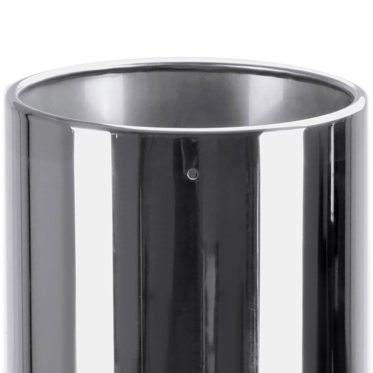 Universal 5" Inlet/8" Outlet Chrome Stainless Steel Bolt-On Angled Exhaust Tip